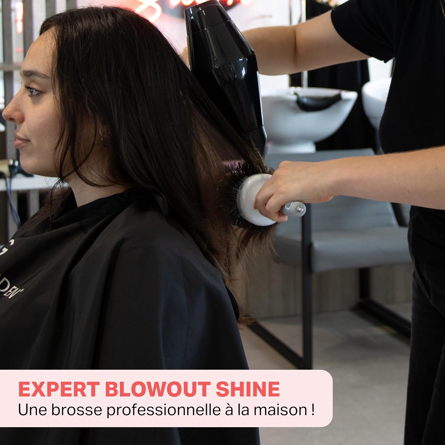 Olivia Garden - Expert Blowout Shine - ronde céramique - brushing antistatique et sans frisottis