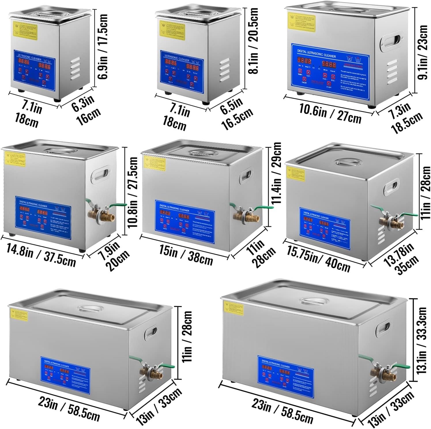 Nettoyeur ultrason - multi-capacité - lave-vaisselle portable, 6L gaz
