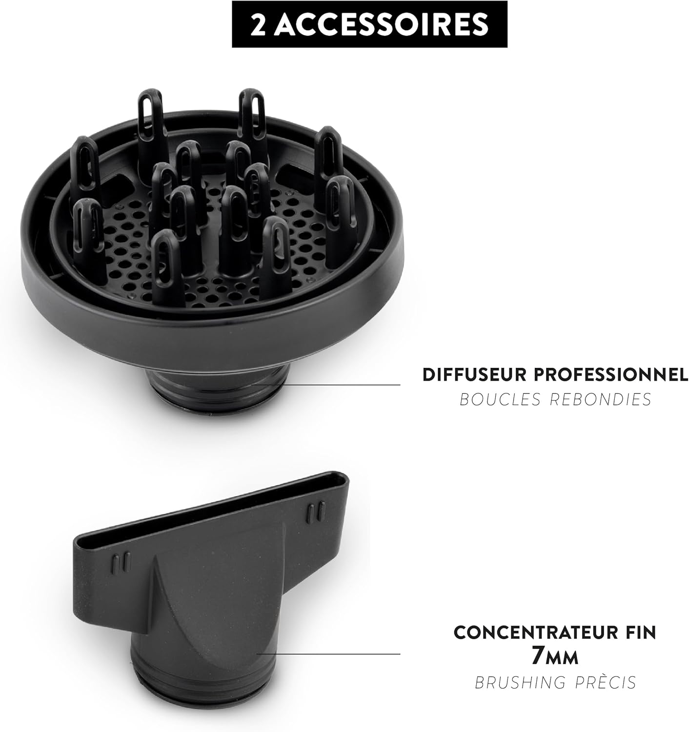 Jean Louis David - Sèche Cheveux Infraprotect - 2200W - infrarouge, séchage rapide, 3 températures, 2 vitesses