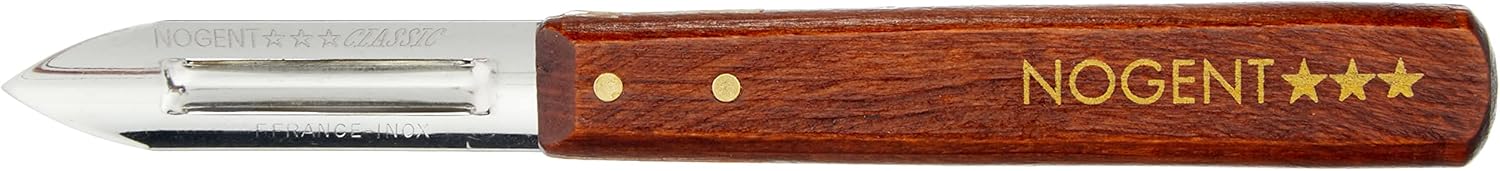 Nogent - éplucheur Classic bois merisier - acier inox - lot de 2 - 01210B