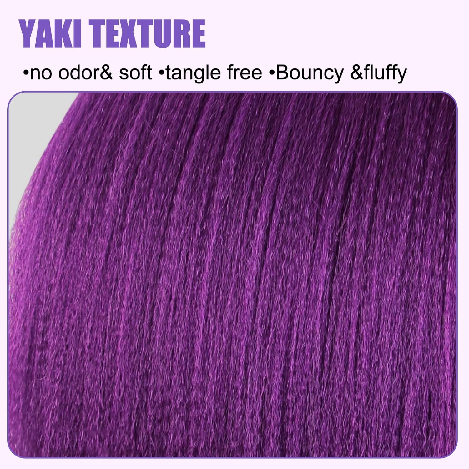 Extension cheveux - tresses violettes 26