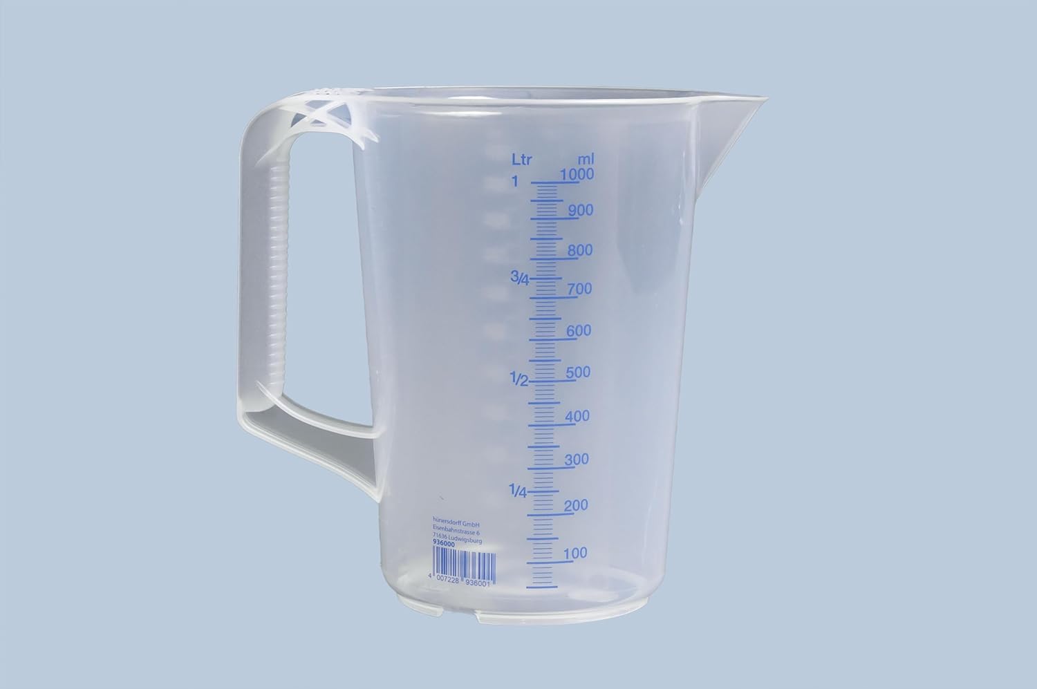 Hünersdorff - récipient gradué transparent - mesure précise - 936000