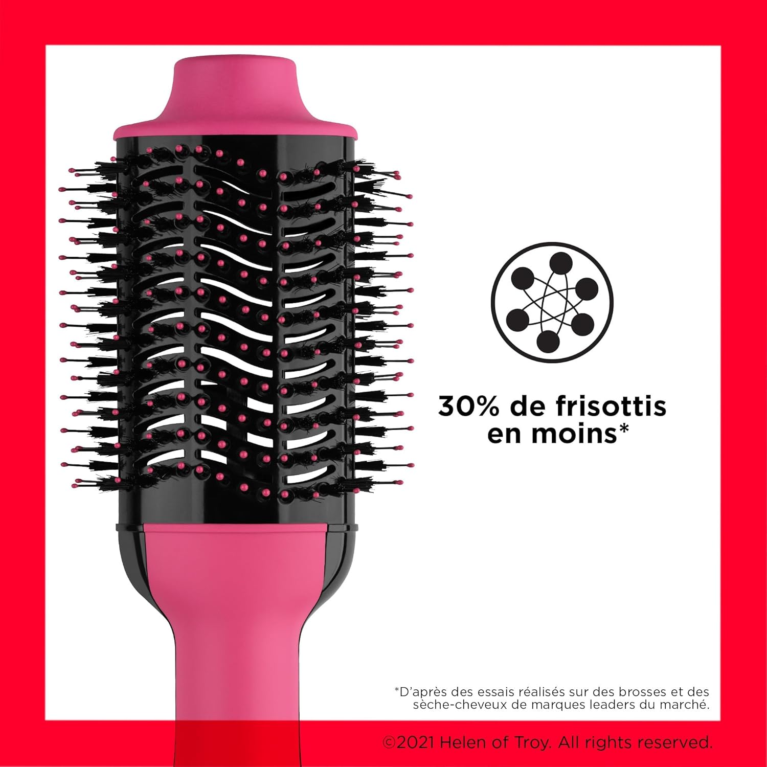 Revlon - Sèche-cheveux Salon One-Step, rose, ionique céramique, cheveux longs, RVDR5222PE