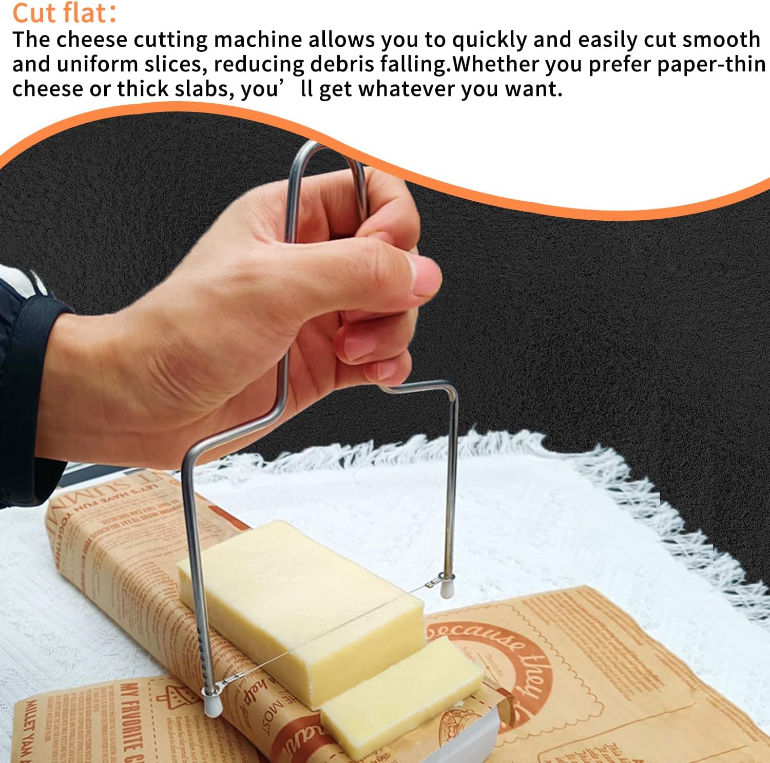 Coupe-fromages en inox - lot de 2 - lames fines et robustes