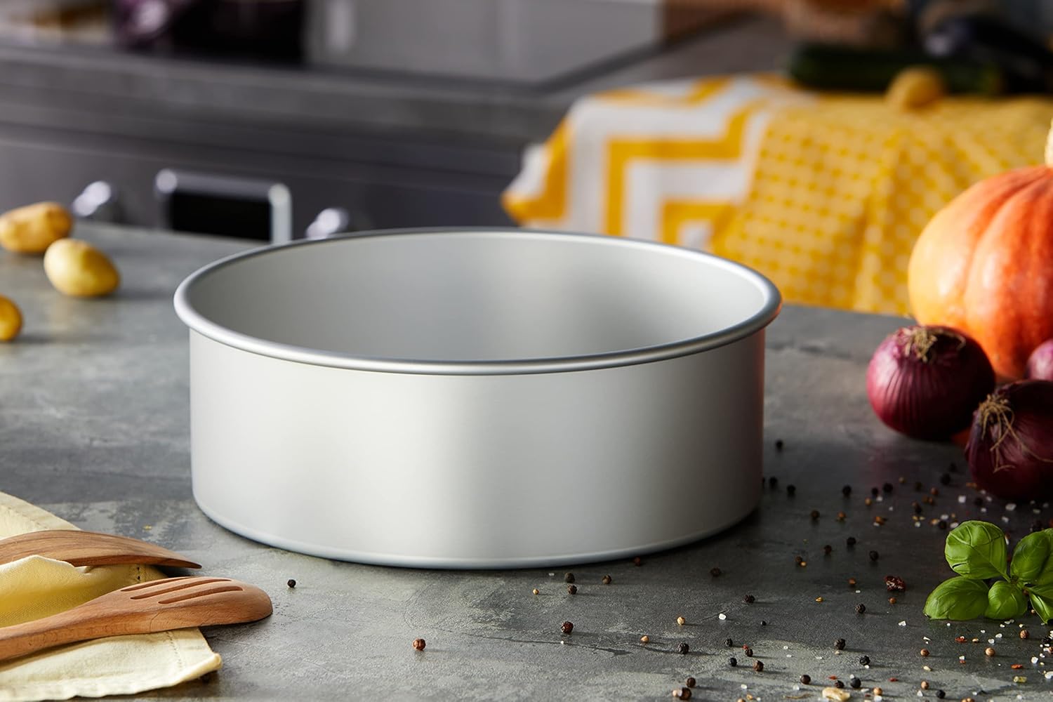 PME - moule rond en aluminium anodisé - 279x102 mm - argent