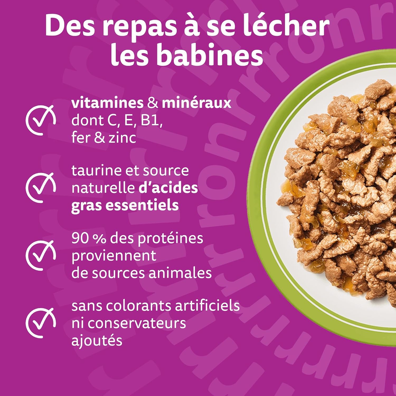 WHISKAS - Repas La Carte Mixte - 48 sachets - pâtée adulte chat stérilisé, 4 variétés