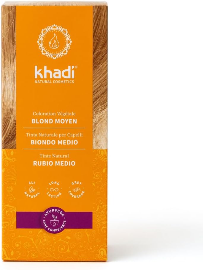 khadi - Blond Moyen - 100 g - coloration végétale dorée 100% naturelle