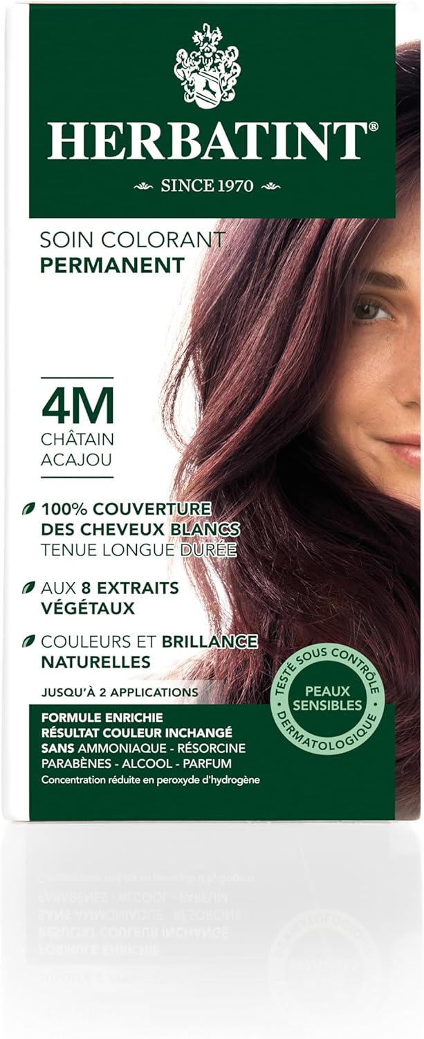 Herbatint - Coloration Permanente 150ml - Châtain Acajou, sans ammoniaque