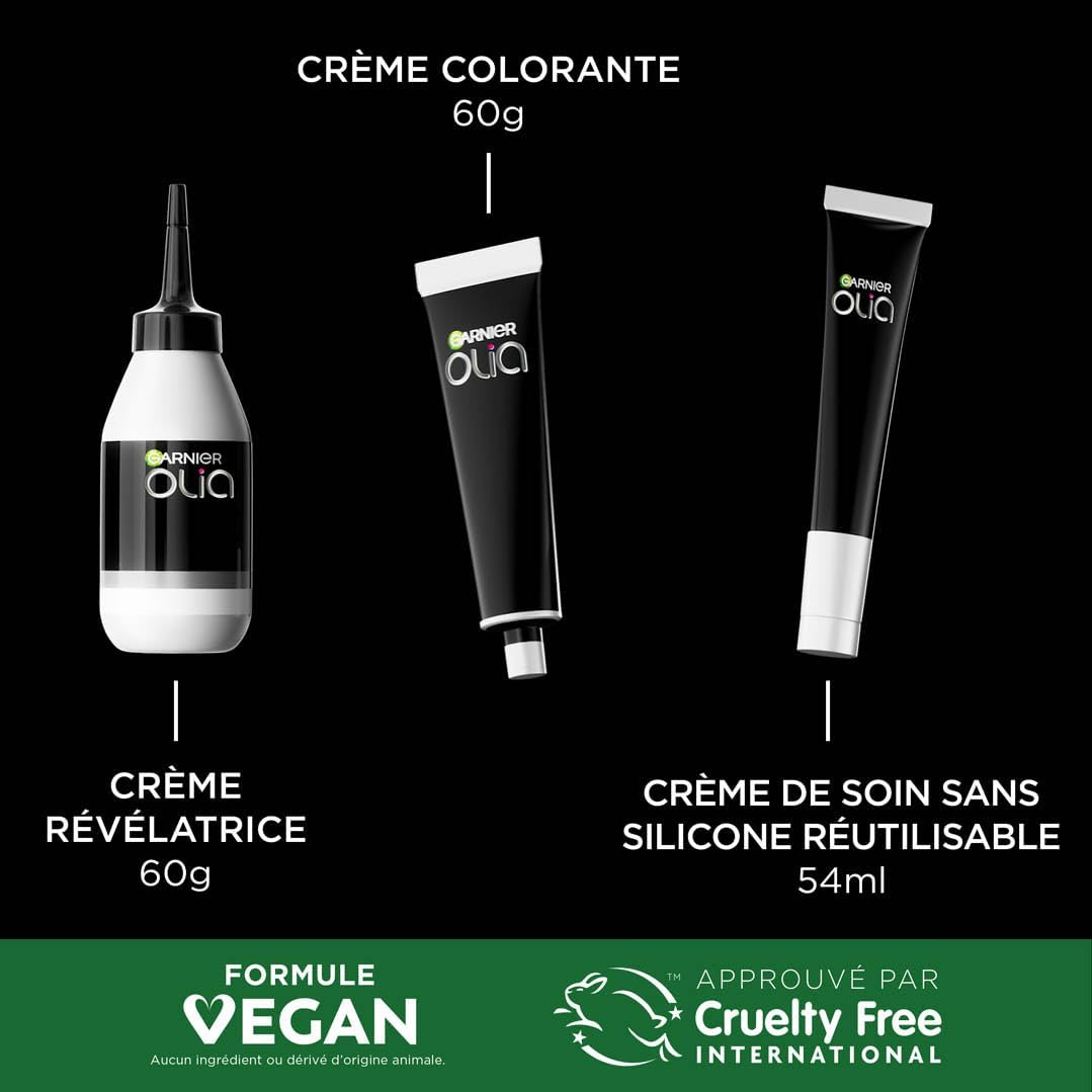 Garnier - Olia coloration permanente - sans ammoniaque, huiles fleurs, chocolat glacé 5.15