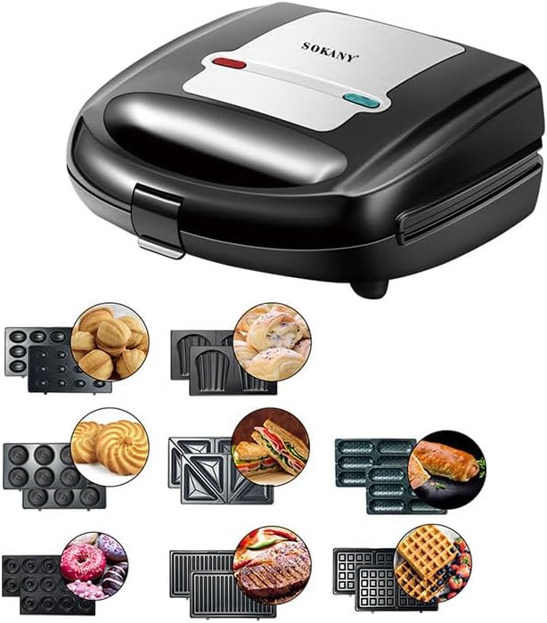 Sokany - 8-IN-1 multifonction - 750W - 8 plaques, facile à nettoyer, SOKANY8IN1