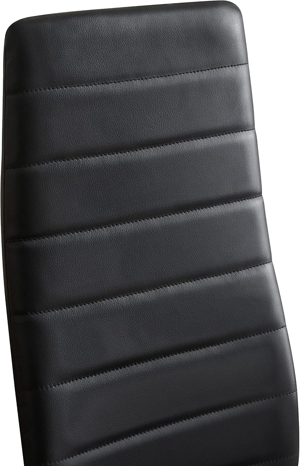 Chaise de salle à manger - lot de 4 - haut dossier, coussin, noir, imperméable