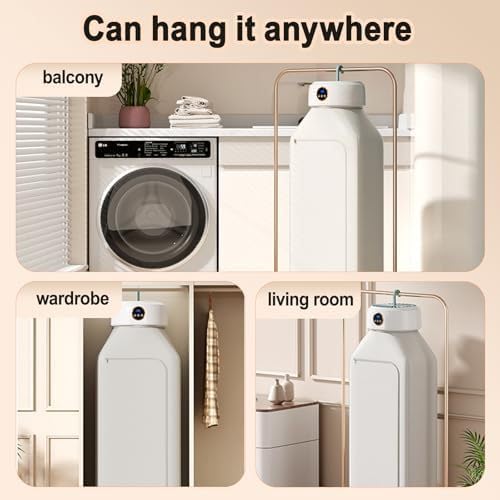 Séchoir chauffant d’intérieur - 600W, minuterie, multi-vitesses, séchage rapide