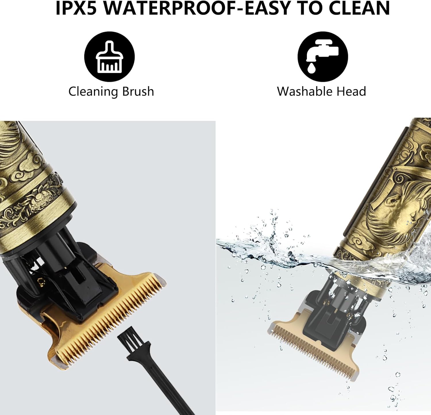 Tondeuse barbe homme - professionnelle - rechargeable, finition précise, usage domestique/salon