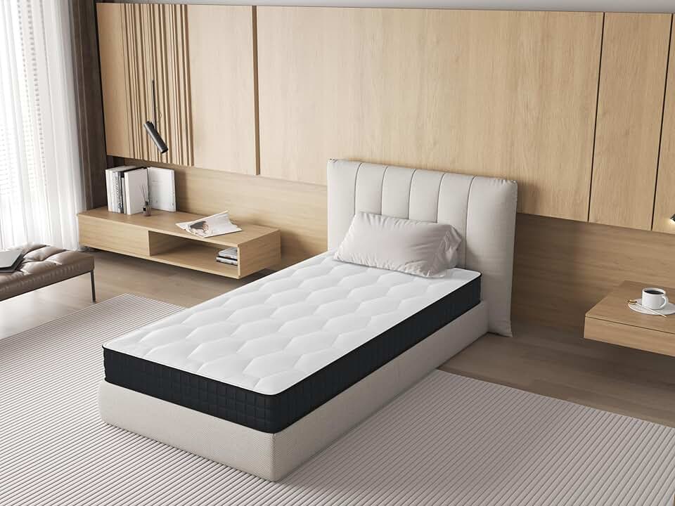 Matelas - mousse moelleux confortable respirant 90x190x12cm