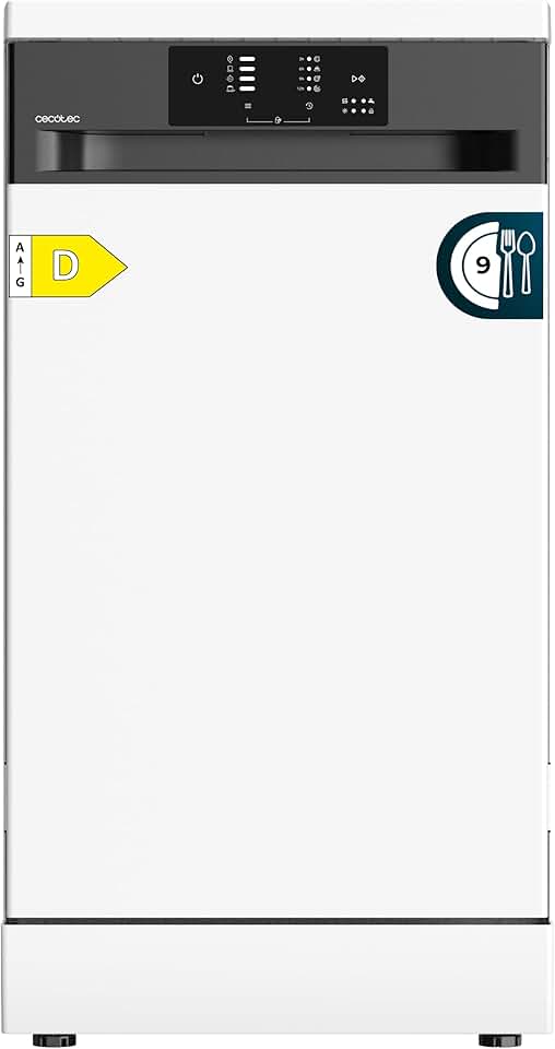 Cecotec - Bolero Aguazero, 45 cm, 9 couverts, 4 programmes, moteur Inverter Plus Duo, Blanc 4350