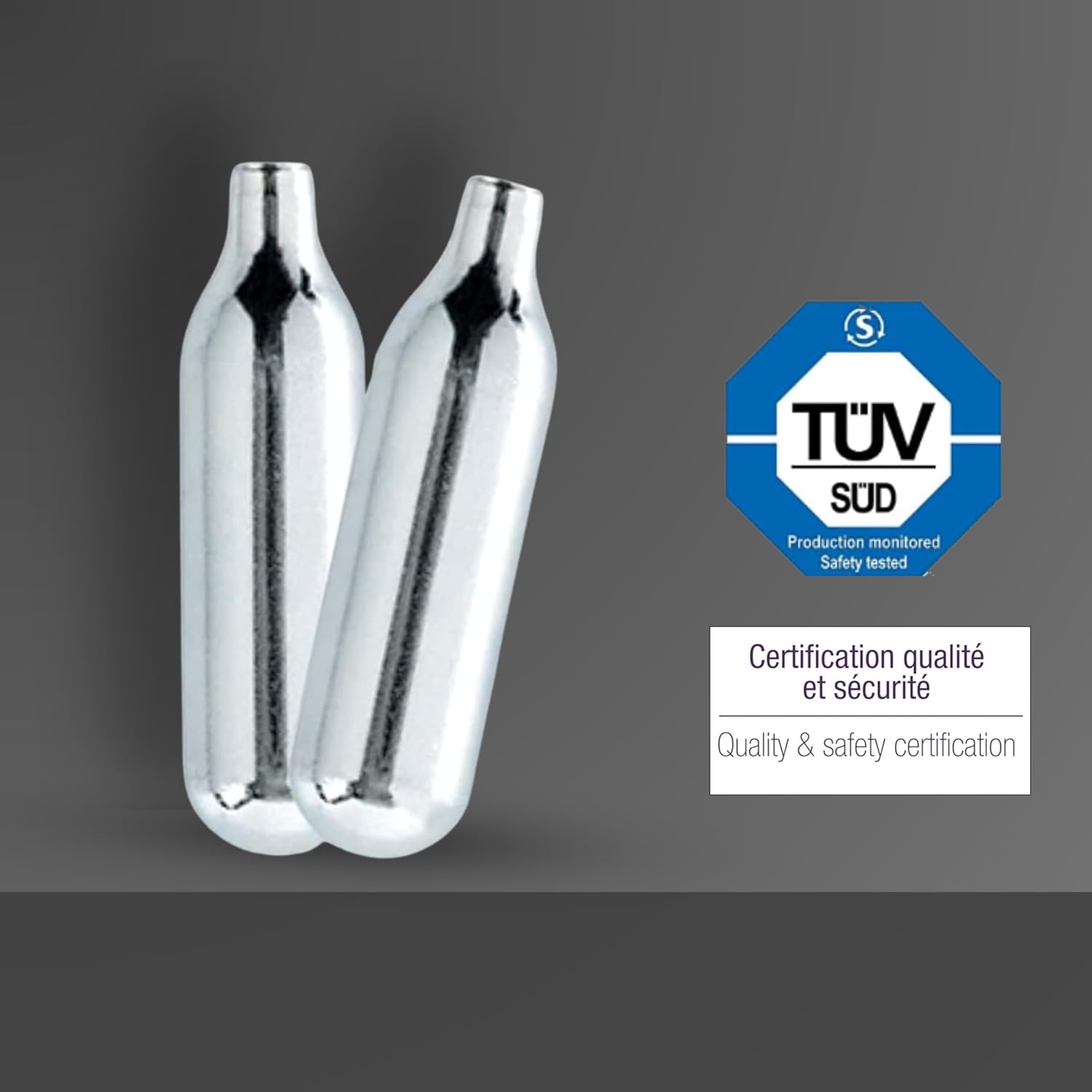 Mastrad - cartouches N₂O acier 8g - lot de 10, recyclables, universelles