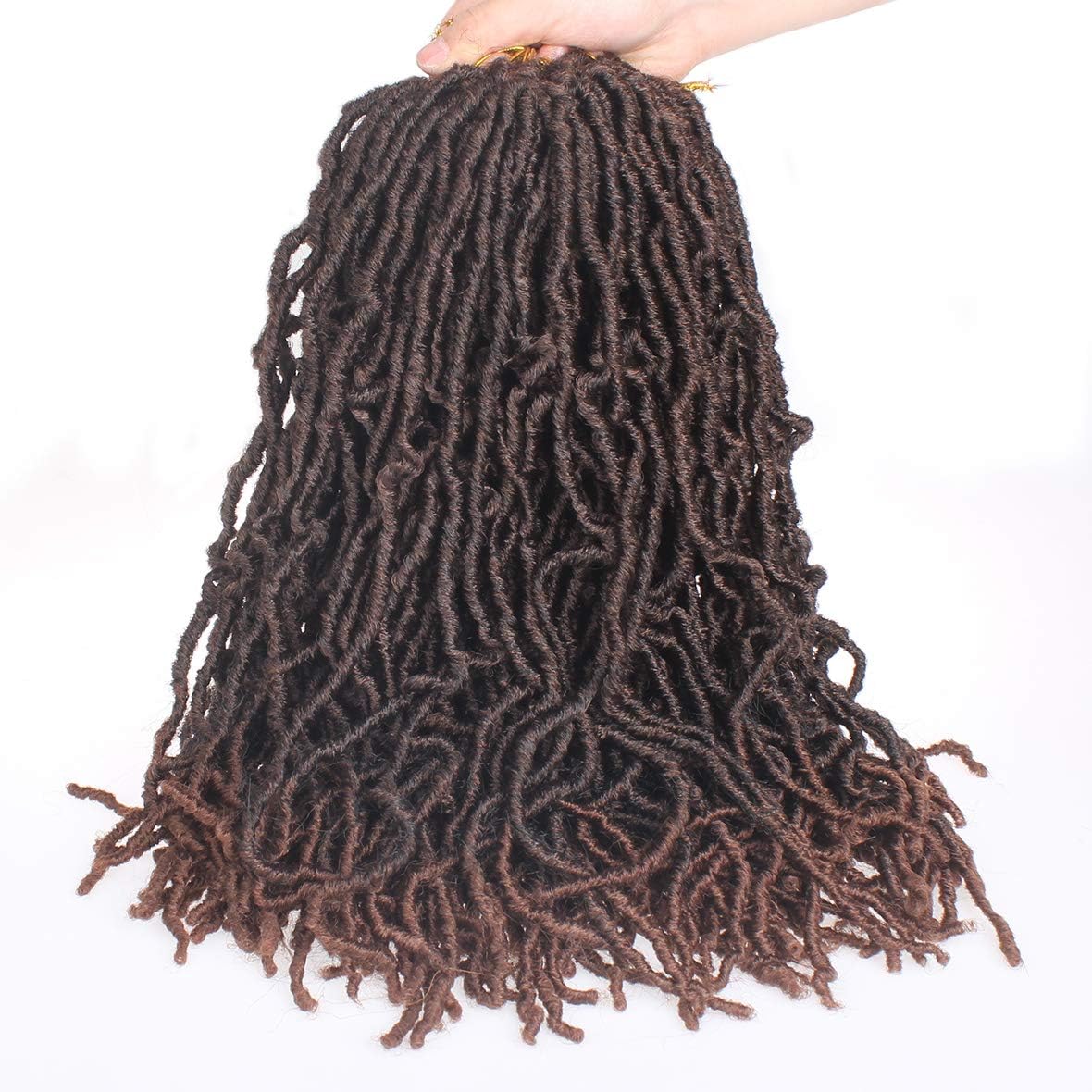 Xtrend - Nu Locs synthétiques 45,7cm - 7 paquets, pré-bouclés, 1B/30#