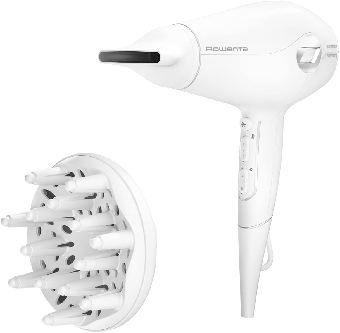 Rowenta - Sèche-cheveux hybride 2400W, diffuseur volume, CV6130F0
