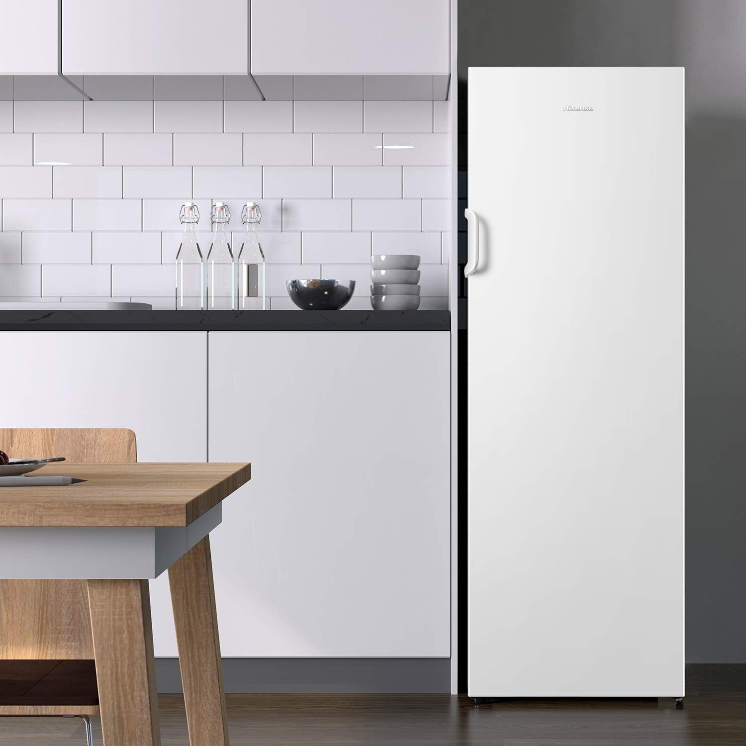 Hisense - congélateur vertical 194L, autoportant, blanc, FV245N4AW2