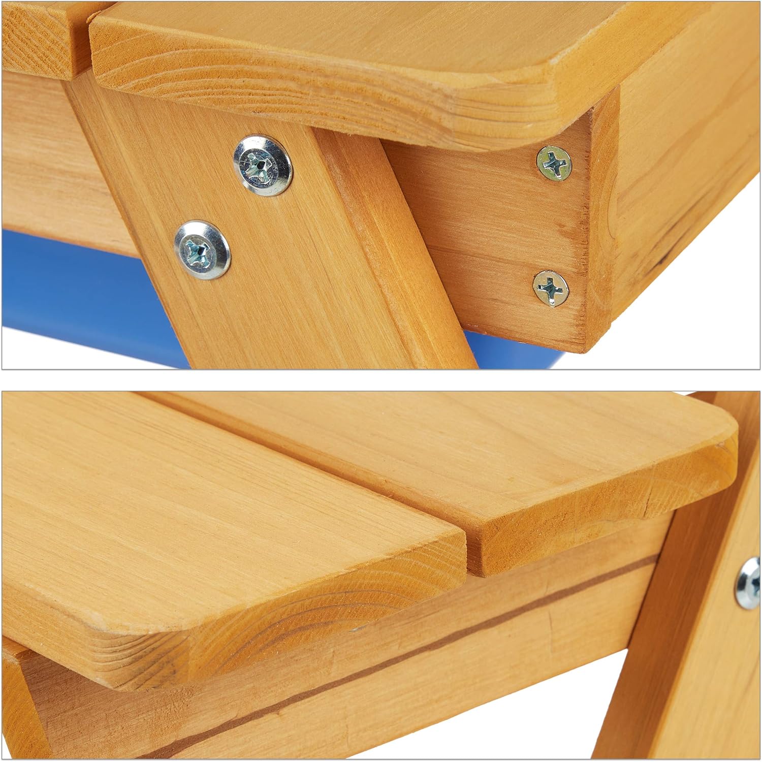 Relaxdays - Ensemble chaise table enfants 49x90x85 cm bois 2 en 1