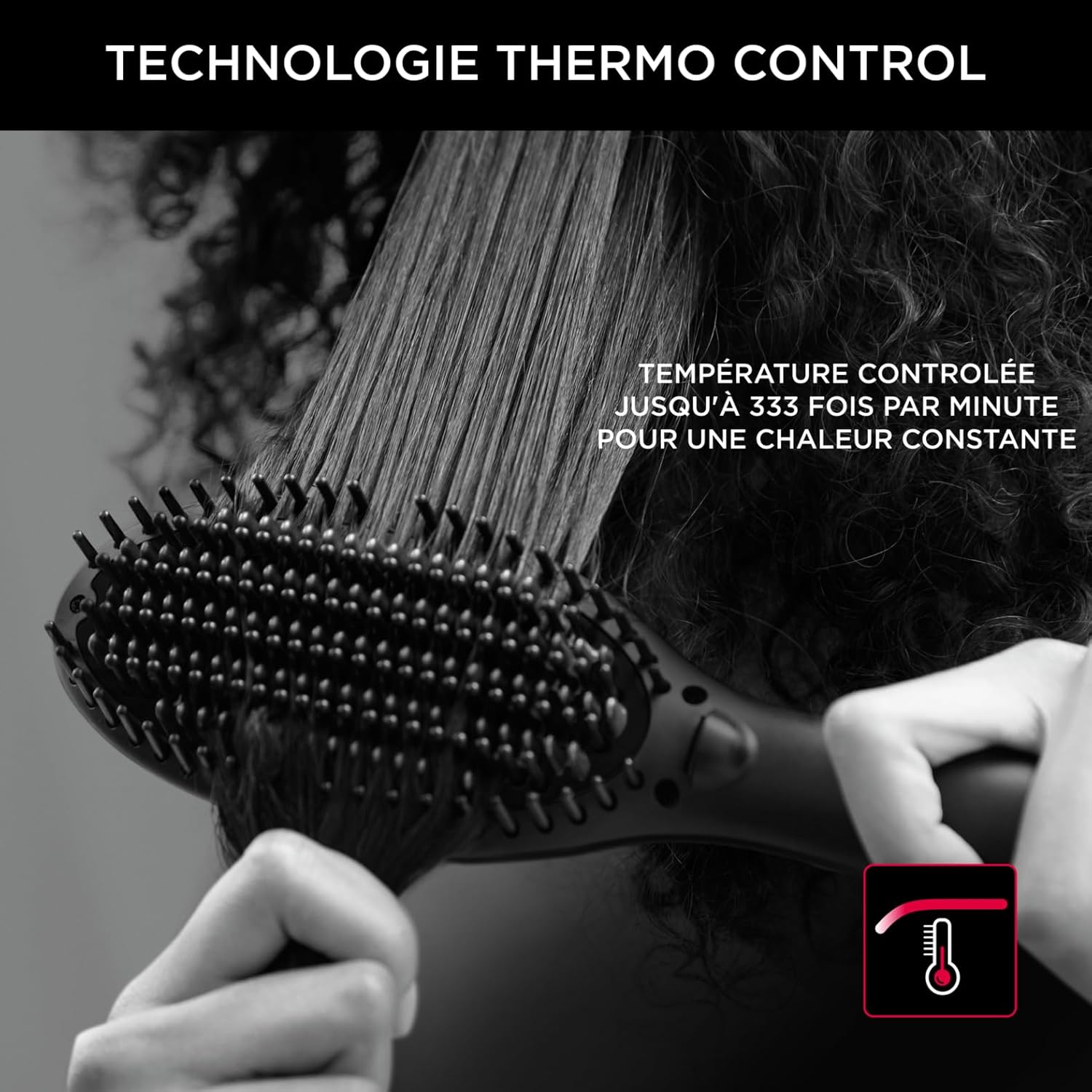 Rowenta - Power Straight Karl Lagerfeld - lissage facile cheveux épais - CF582LF0