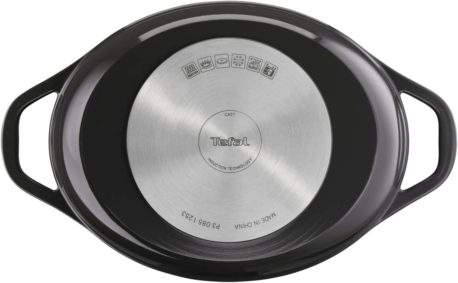 Tefal - cocotte ovale Air - 30x23cm, 5,7L, fonte légère, couvercle, E2558904