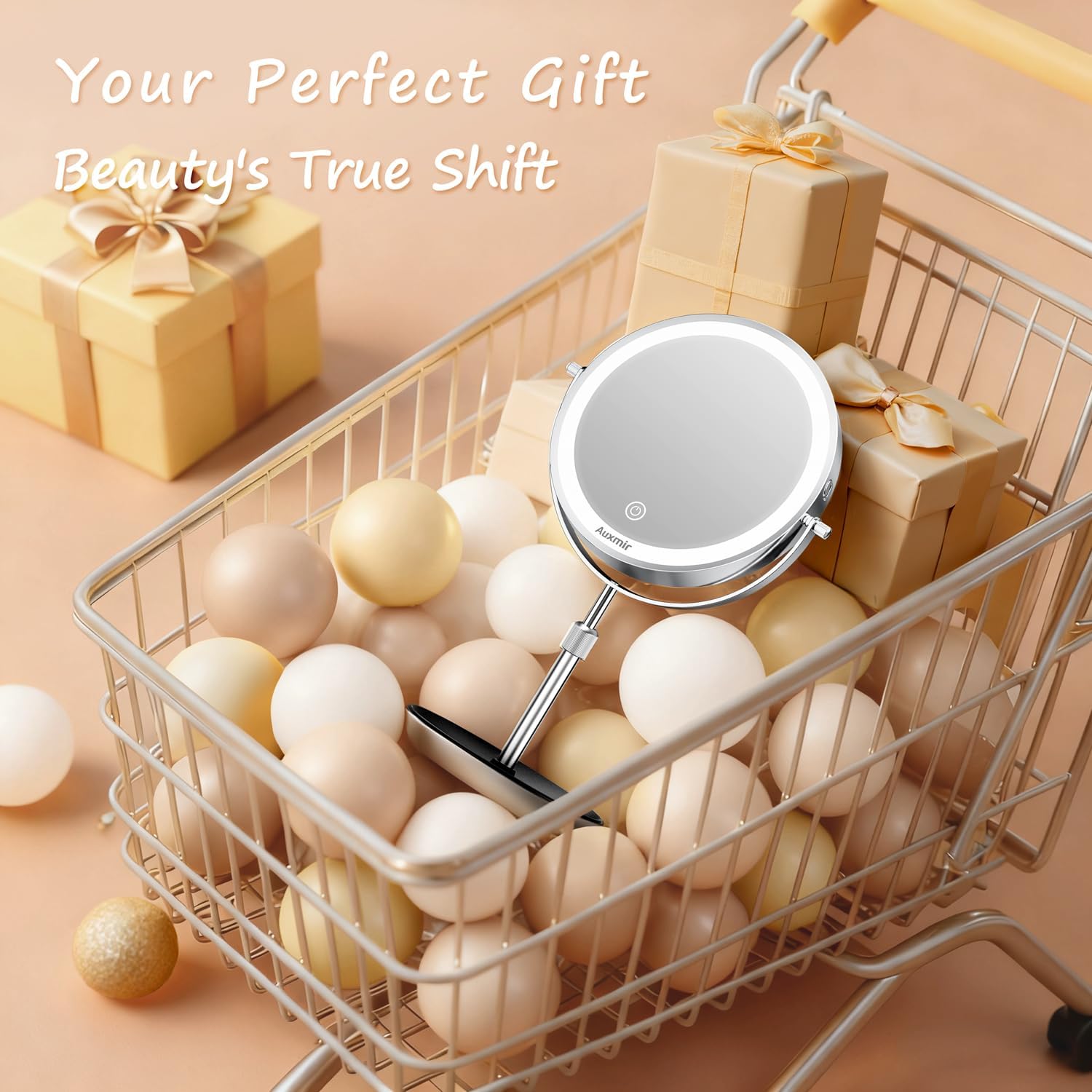 Auxmir - Miroir de maquillage double face 9