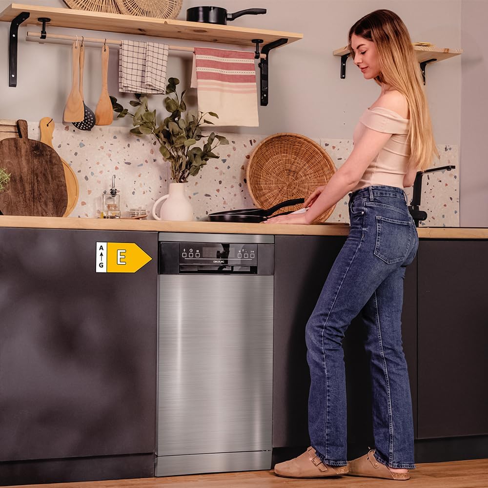 Cecotec - Bolero Aguazero - 45 cm - 11 couverts, 6 programmes, 1850 W, E, Dual Zone, Départ Différé, AquaStop, 4201