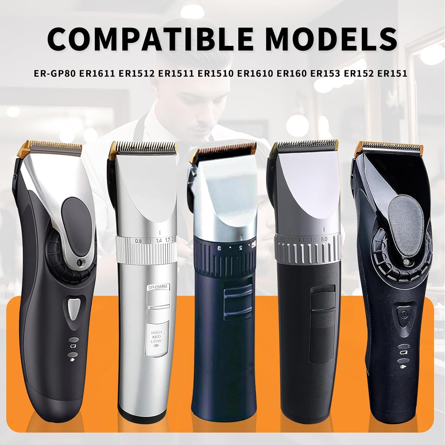 Couteau de Remplacement tondeuse cheveux – lot de 3 – largeur standard – compatible Panasonic, coupe précise, WER9902