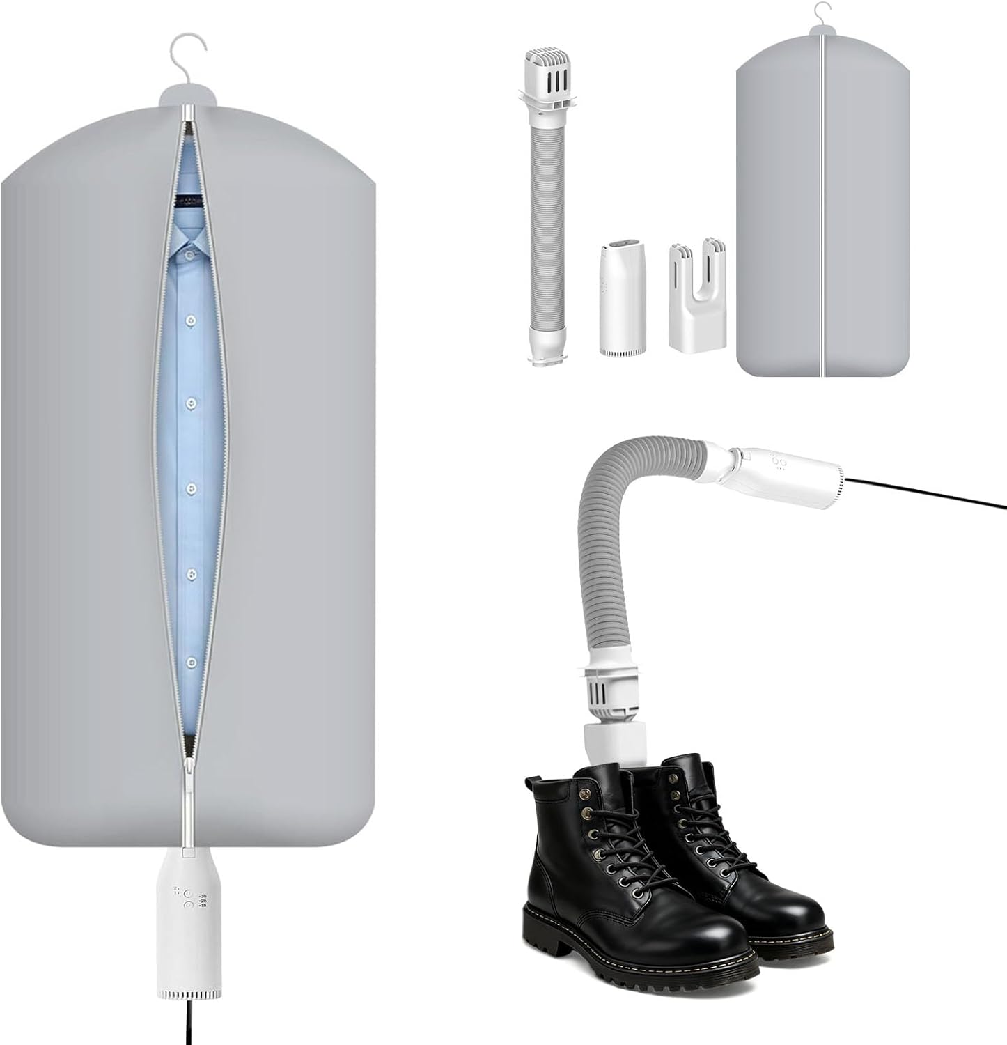 Sèche-linge portable - multifonction, minuterie 1-3h, compact, sèche vêtements et chaussures