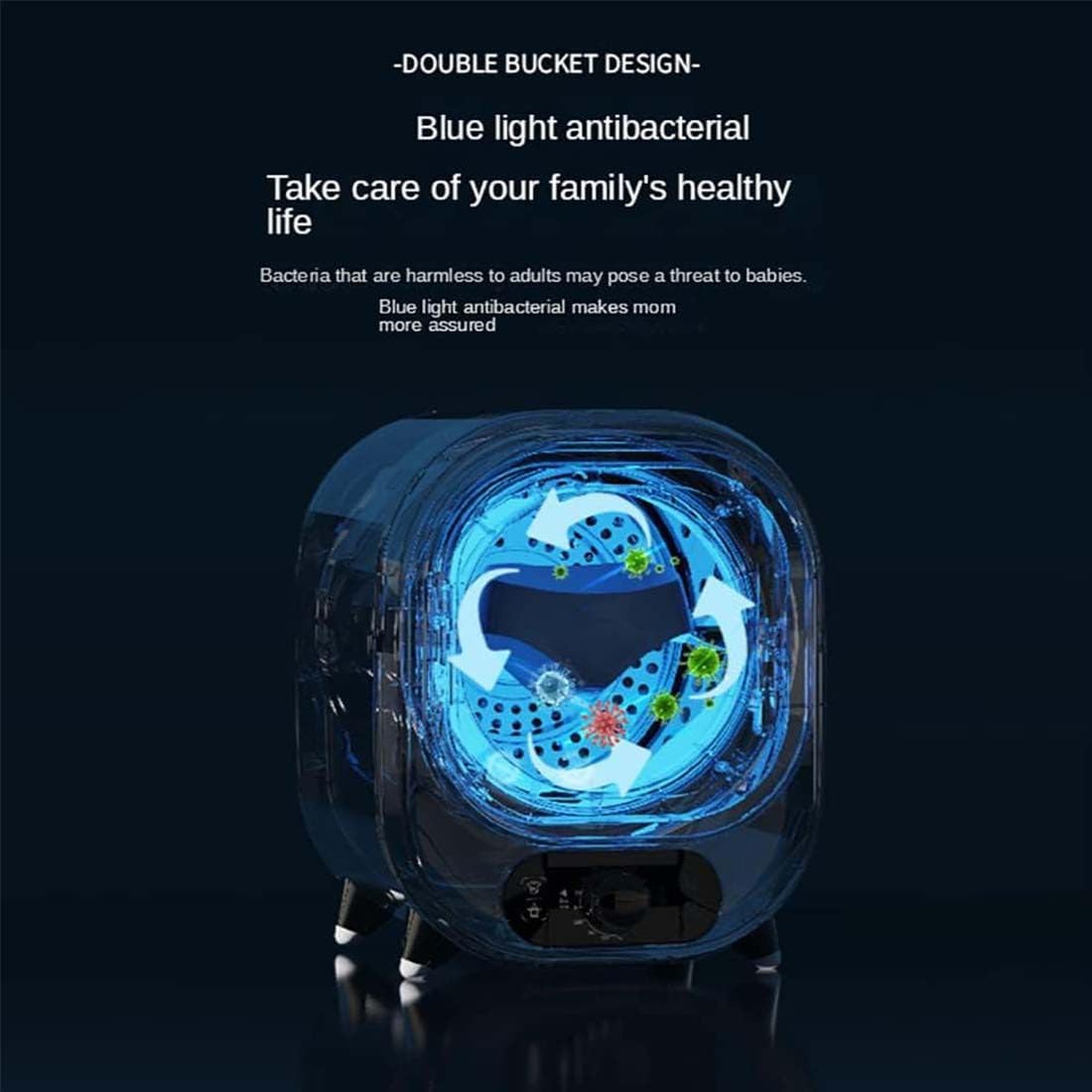 Sèche-linge portable - compact, 0,8 kg, 450W, 31x39x38cm