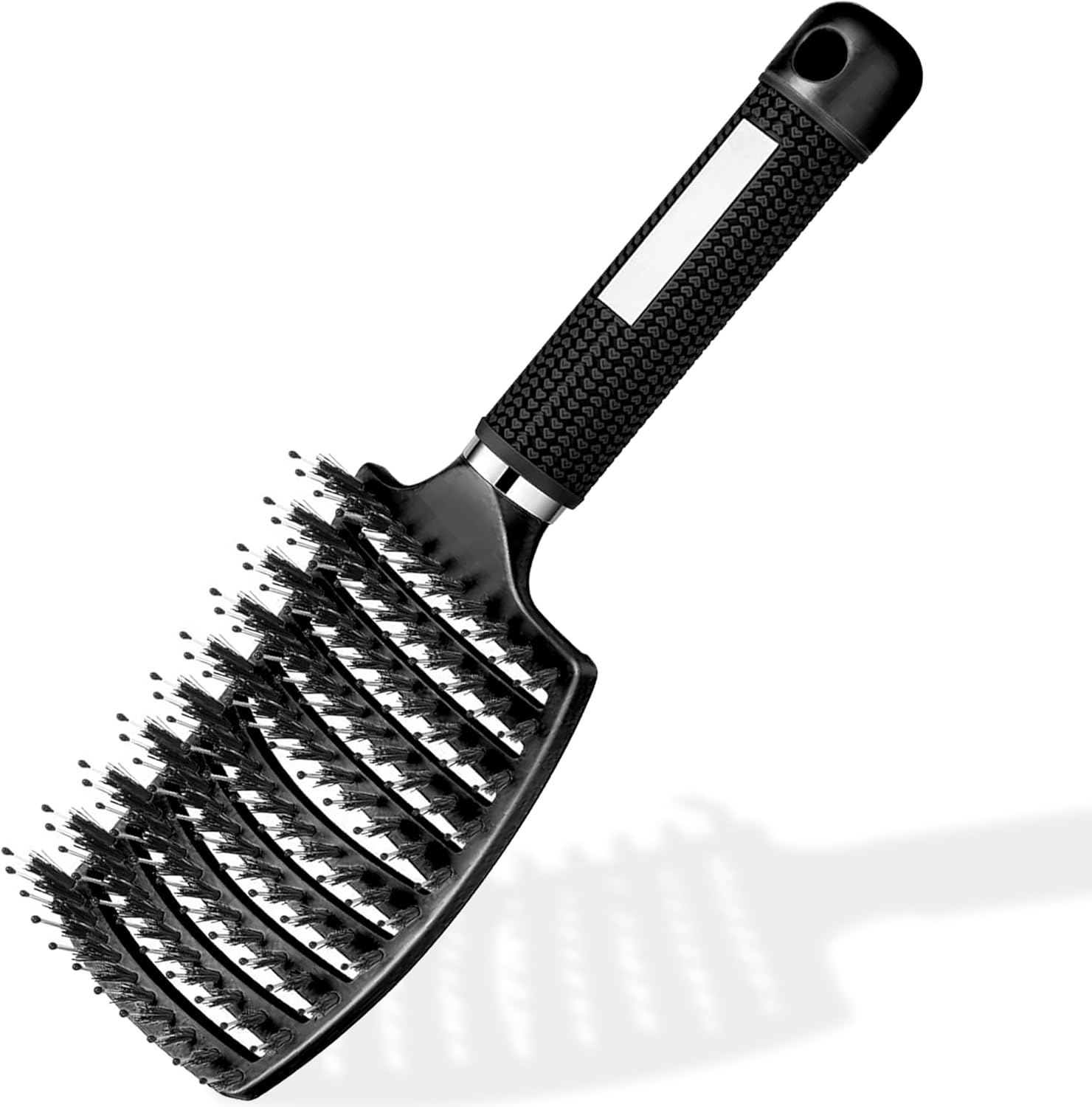 Brosse à cheveux - Démêlante, sanglier & nylon, anti-casse, cheveux tous types