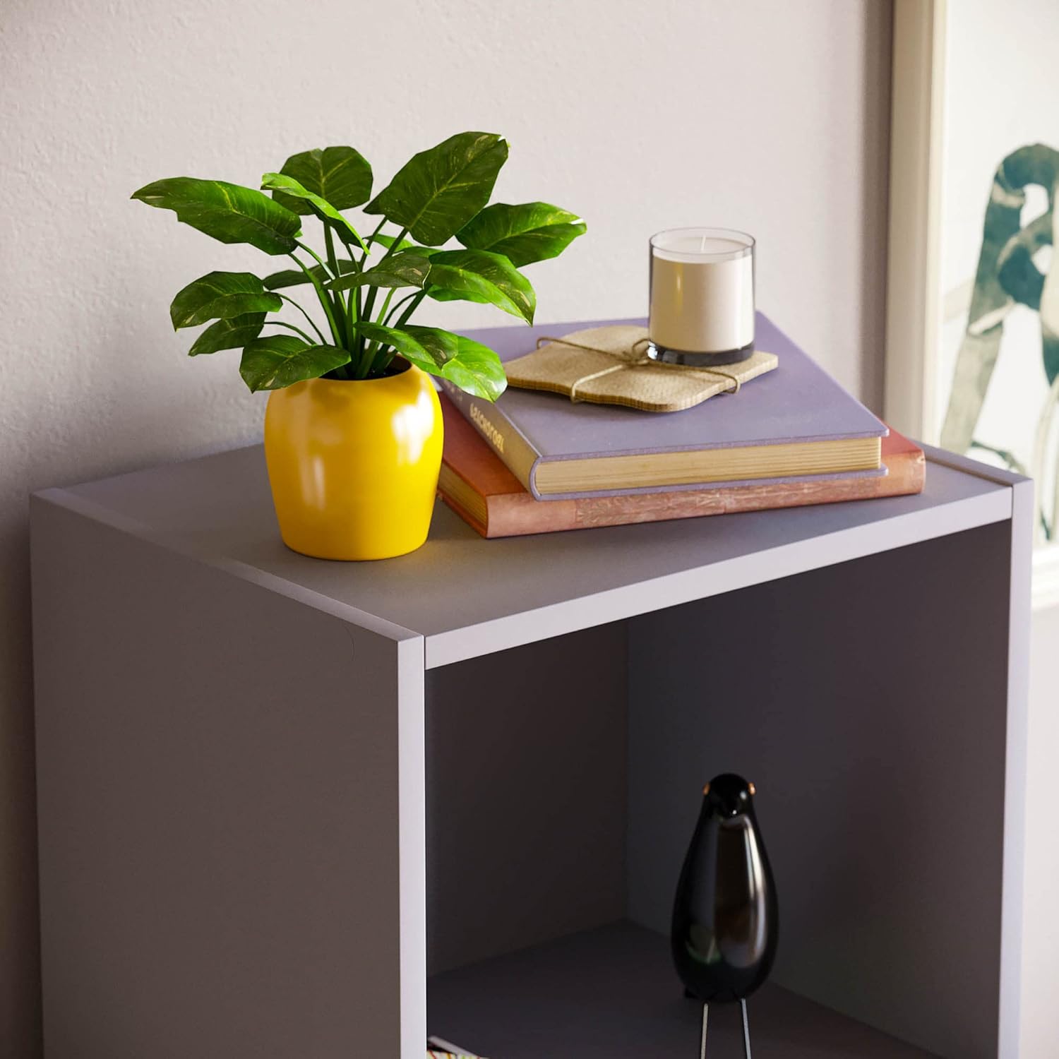 Vida Designs - Oxford cube 5 étages bois gris - bibliothèque compacte