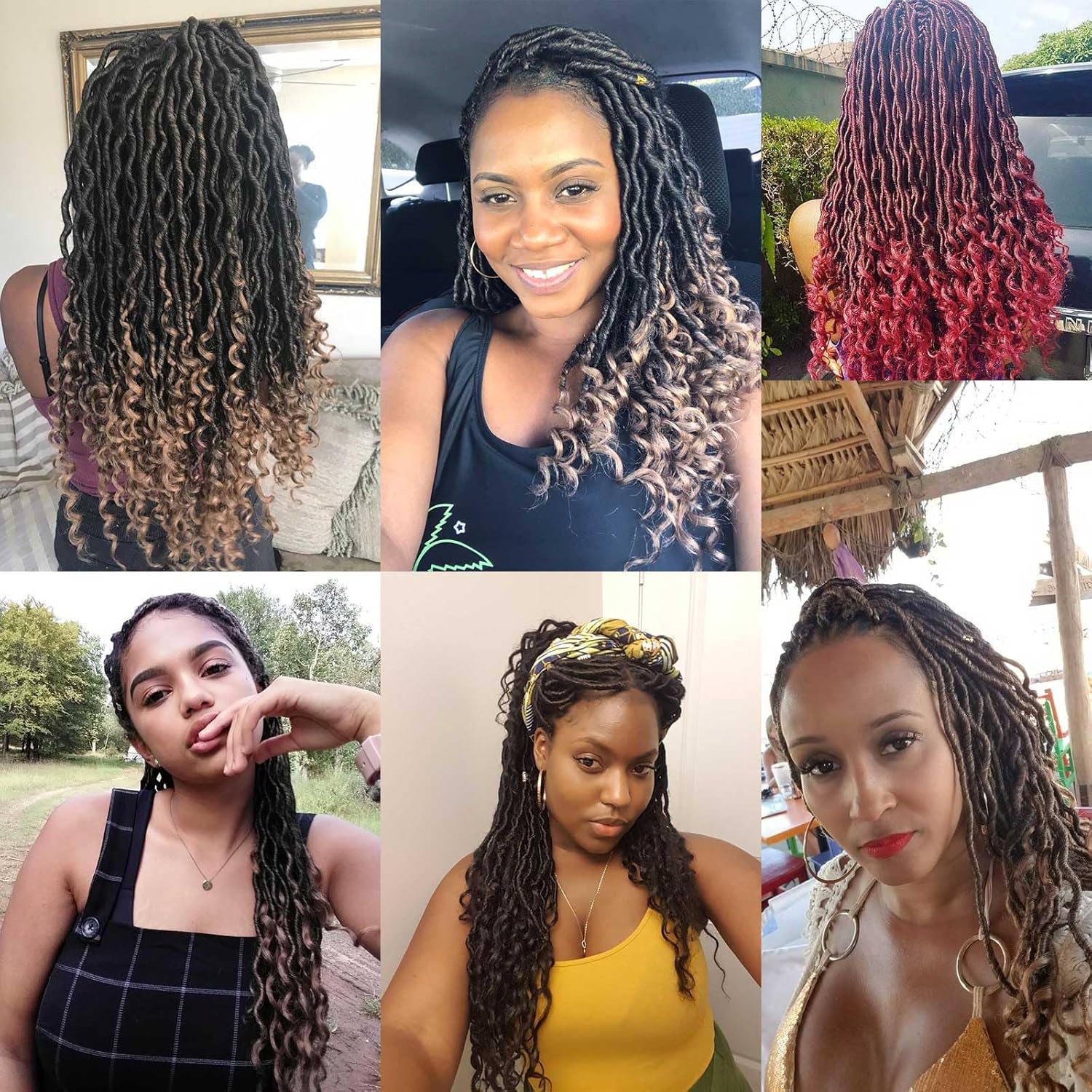 Xtrend - Déesse faux locs 14'' - 6 packs boucles synthétiques tressage T27