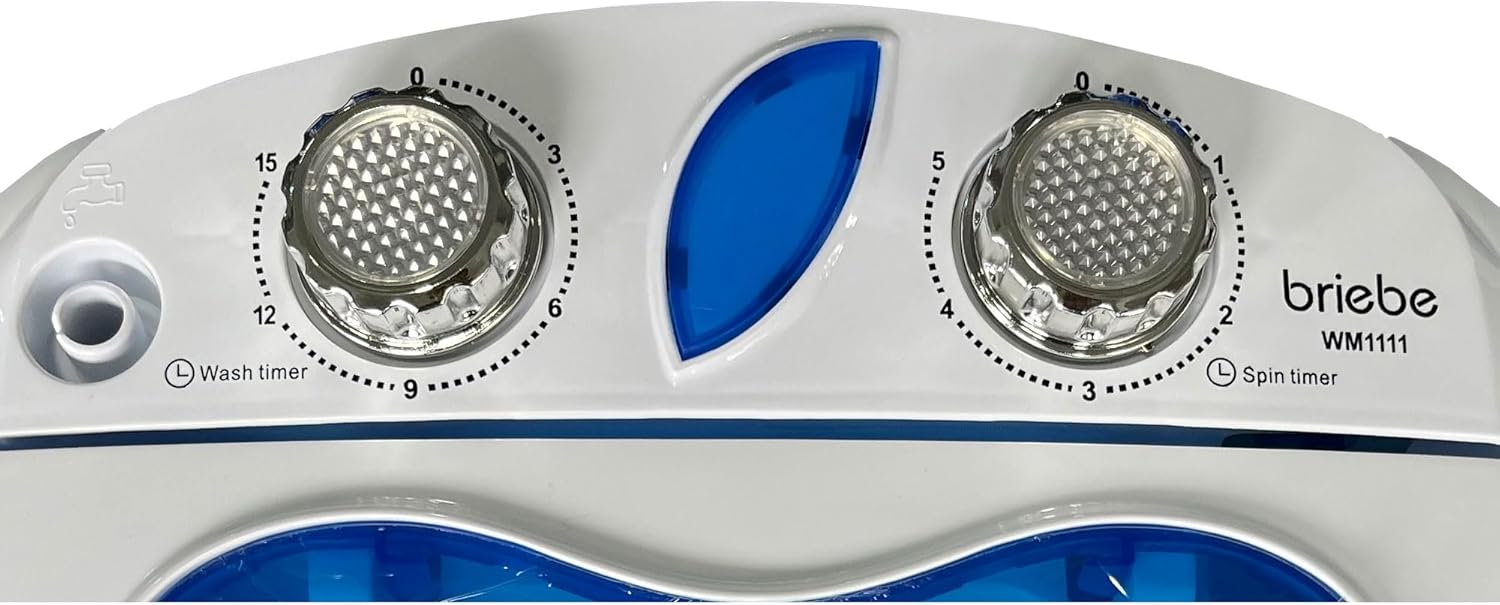 briebe - Mini Machine à Laver portable 3kg, faible conso, WM1111