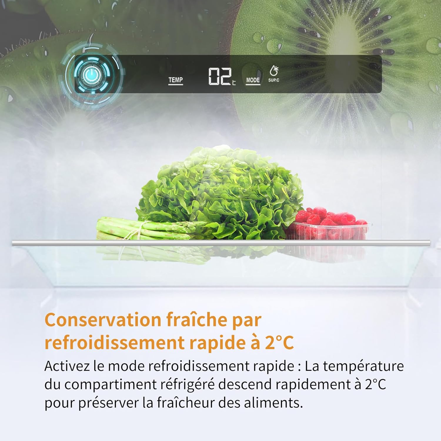 Réfrigérateur-congélateur encastrable - 177 cm - No Frost Plus, 248L, portes réversibles