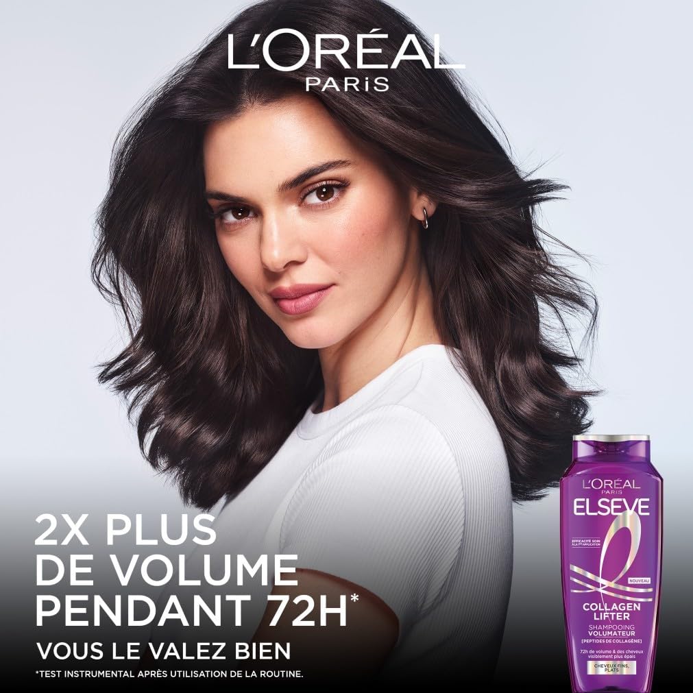 L'Oréal Paris - Elseve Collagen Lifter - 2x250ml - Volumateur cheveux fins sans silicone