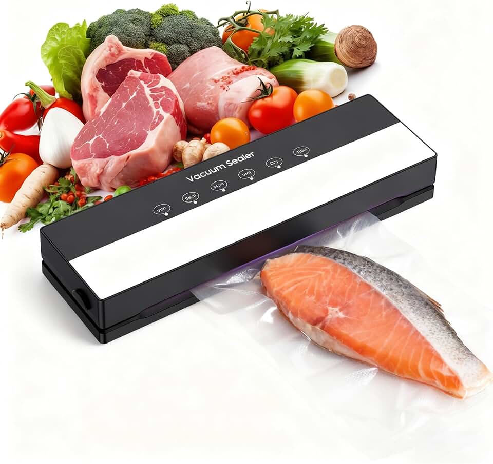 Machine sous vide alimentaire - 5 en 1 - mode sec/humide - 10 sacs inclus
