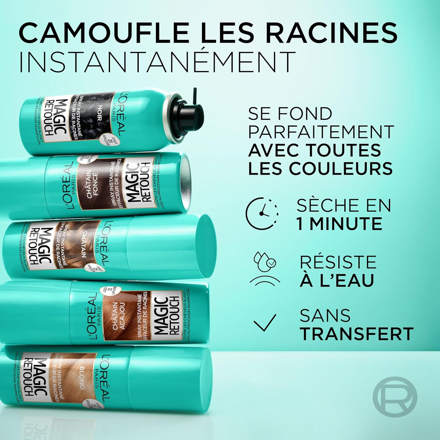 L’Oréal Paris - Magic Retouch - 75ml - Spray racines châtain foncé, correcteur cheveux blancs