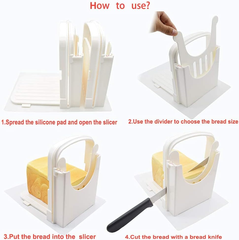 Trancheuse à pain réglable - coupe épaisseurs multiples - manuel