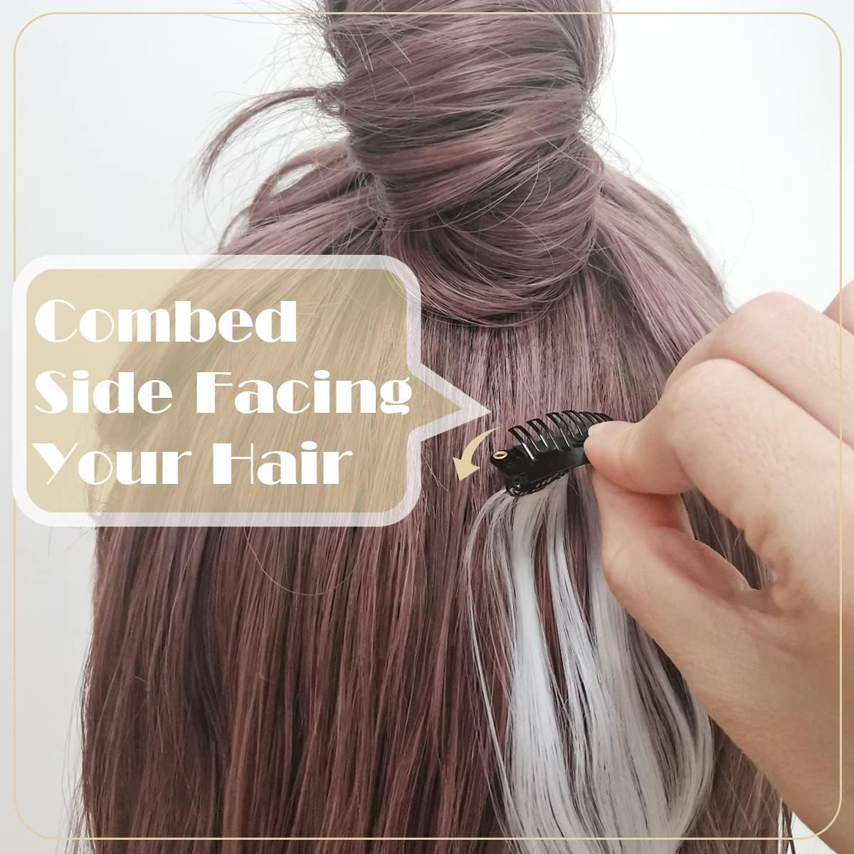 Dreamlover - clips métalliques perruque - 3 cm - fixation perruque lot 30