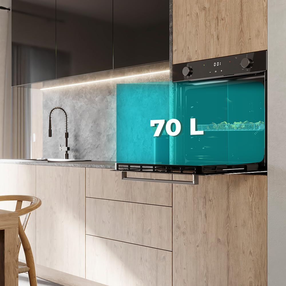 Cecotec - Four encastrable Bolero Hexa, 70L, 7 fonctions, 2800W, M226001