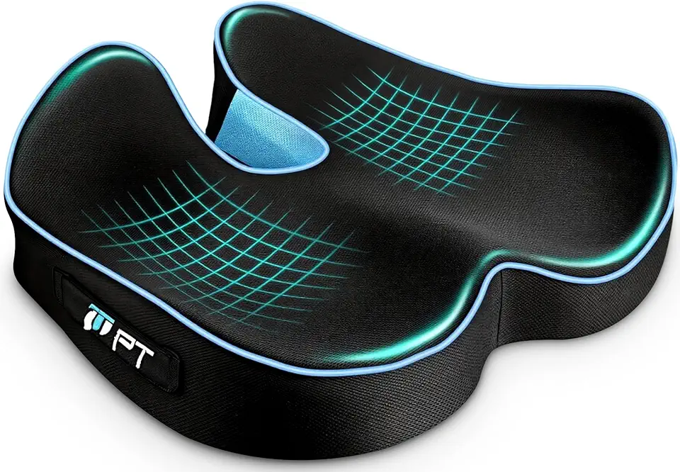 Coussin de siège - mousse à mémoire - respirant - support ergonomique