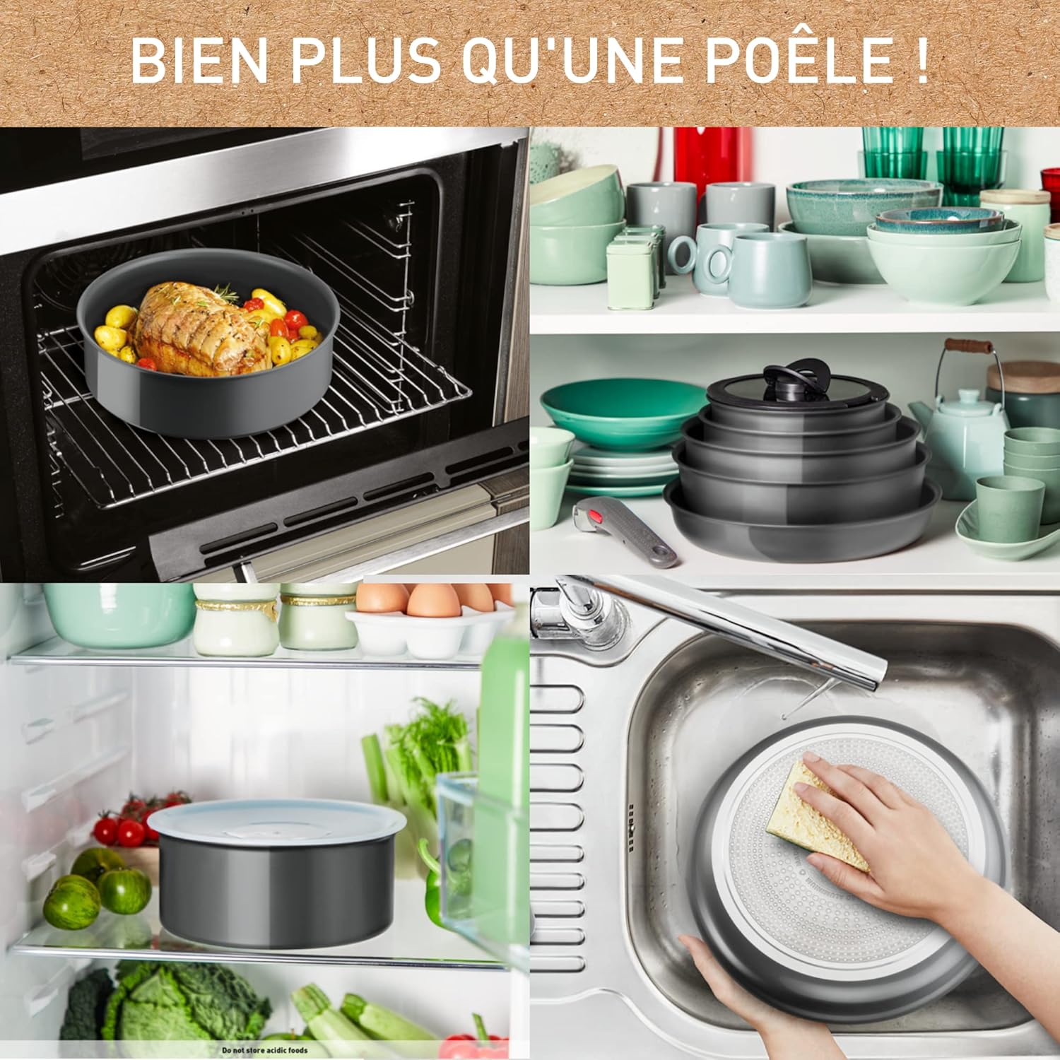 Tefal - Ingenio Renew - poêle 24cm, céramique, induction, L2600402