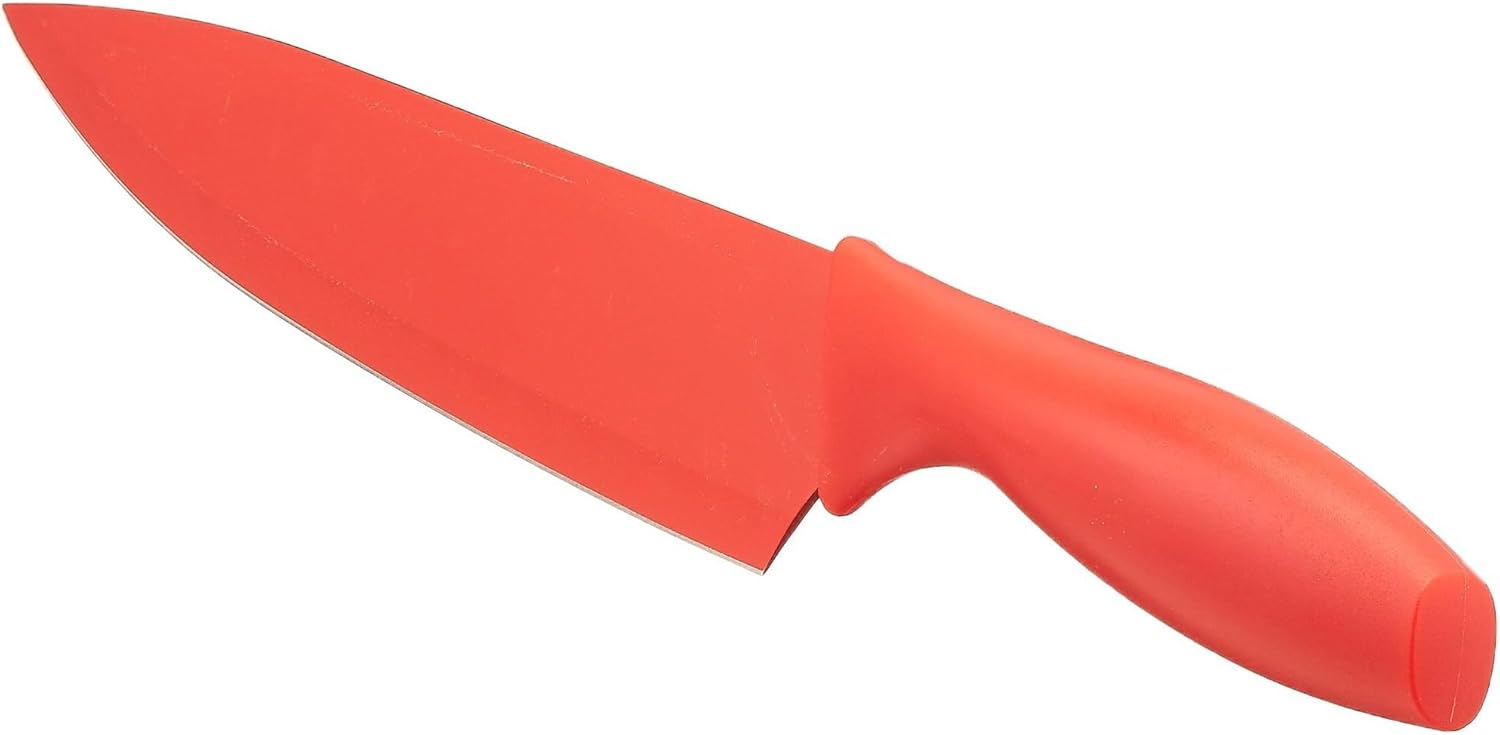 Amazon Basics - lot de couteaux colorés 12 pièces - multicolore, lame inox