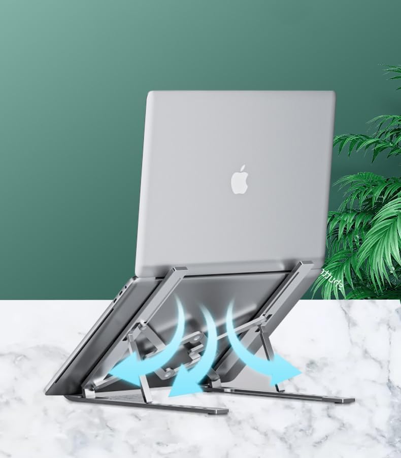 Support ordinateur portable aluminium réglable 10-17,3