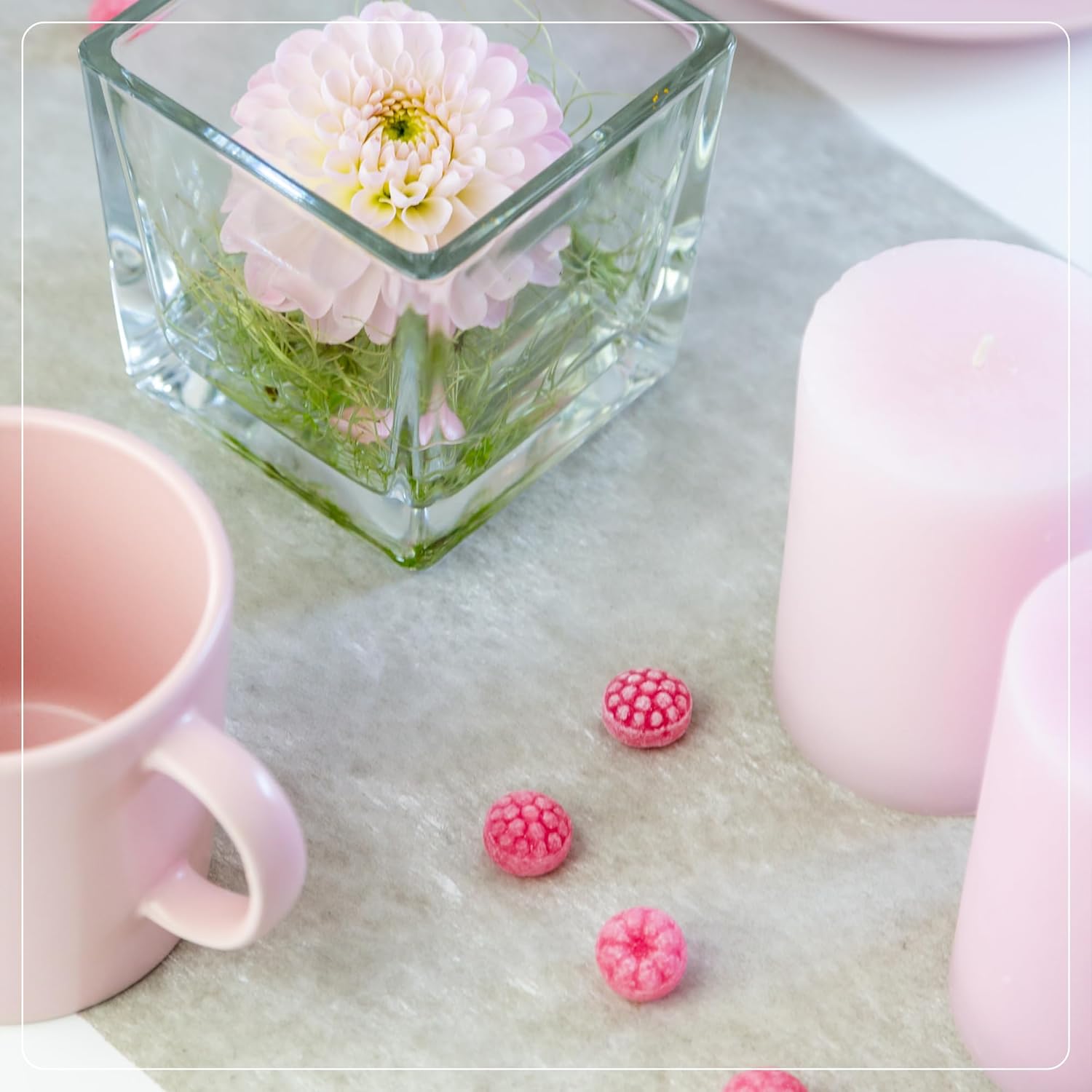 100%Mosel - Chemin de table non-tissé, gris 30x2500cm, décorations occasions