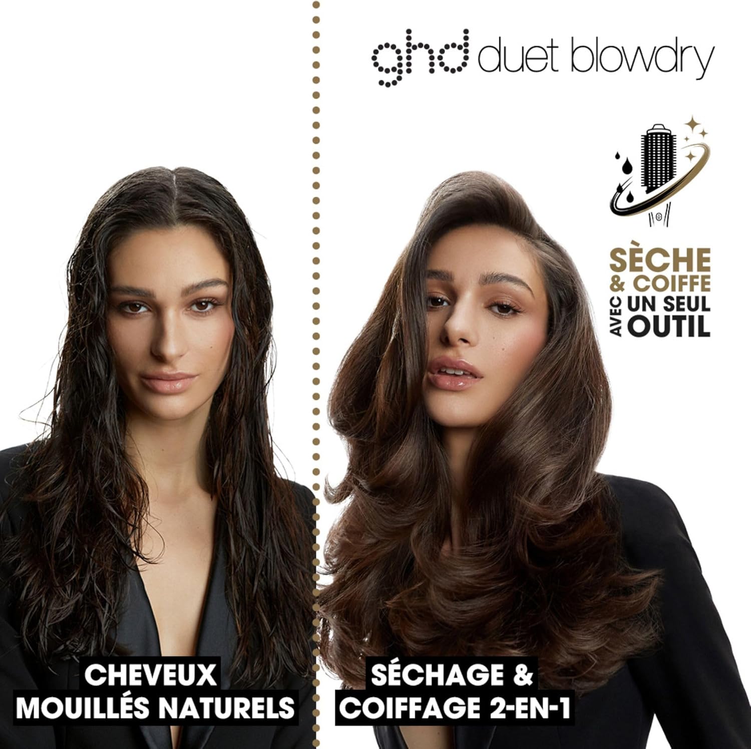 ghd - Duet Blowdry - Brosse 2-en-1 - sèche, coiffe sans dommage, volume