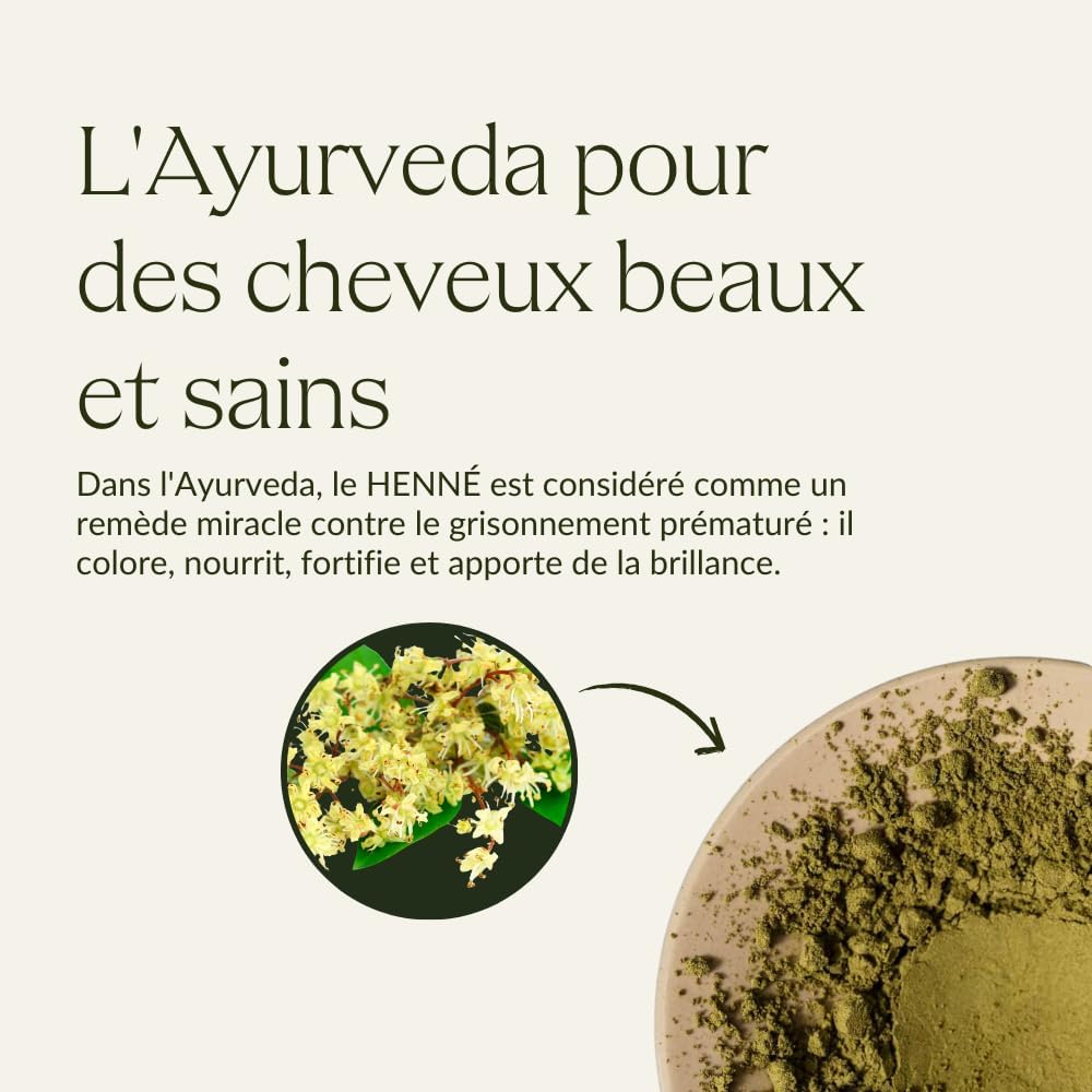 Khadi - Henné Pur - 100 g - coloration cheveux rouge intense, 100 % végétale