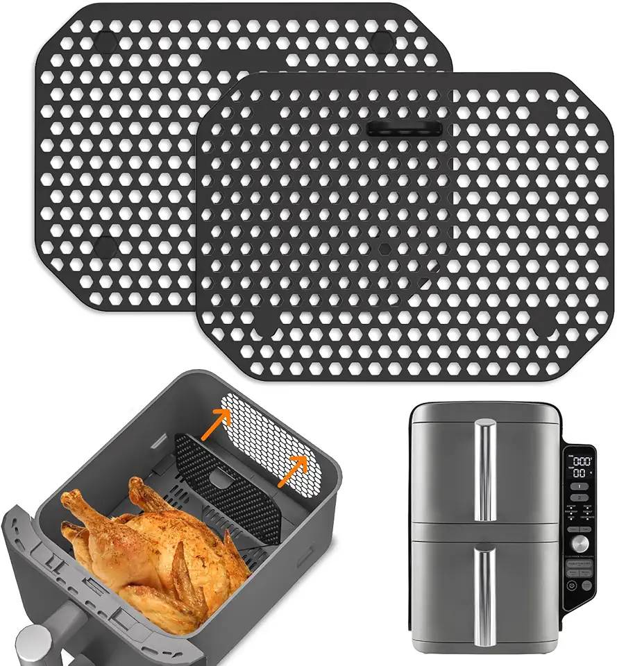 Grille anti-projection pour air fryer – silicone réutilisable, accessoires compatibles XL, SL400EU & SL300EU